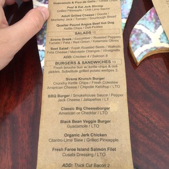 Sirens Bar and Grill - Menu - American Near Me - Atlantic City, New Jersey Sirens Bar and Grill - Menu - American Near Me - Atlantic City, New Jersey