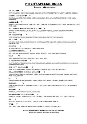 Menu photo 7 Toro Sushi Chicago, IL