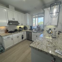 Backsplash and Vinyl Flooring Backsplash and Vinyl Flooring