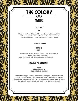 Menu photo 5 The Colony Gallipolis Gallipolis, OH