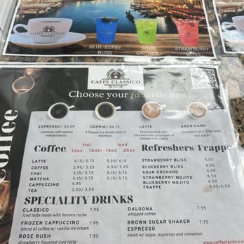 Caffe Classico - Menu - Desserts Near Me - Pompton Plains, New Jersey