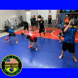Boa Luta Academy - Kids class doing a HIIT Workout