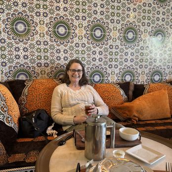 Kazba Cafe - Seating area with gorgeous tile wall - Moroccan Near Me - Oldsmar, Florida Kazba Cafe - Seating area with gorgeous tile wall - Moroccan Near Me - Oldsmar, Florida