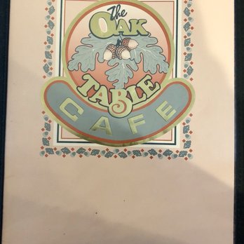 The Oak Table Cafe - Menu cover. - Breakfast & Brunch Near Me - Sequim, Washington