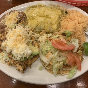 Garcia's Restaurant - Combo: one toasada, tacos and two enchiladas - Mexican Near Me - Chicago, Illinois
