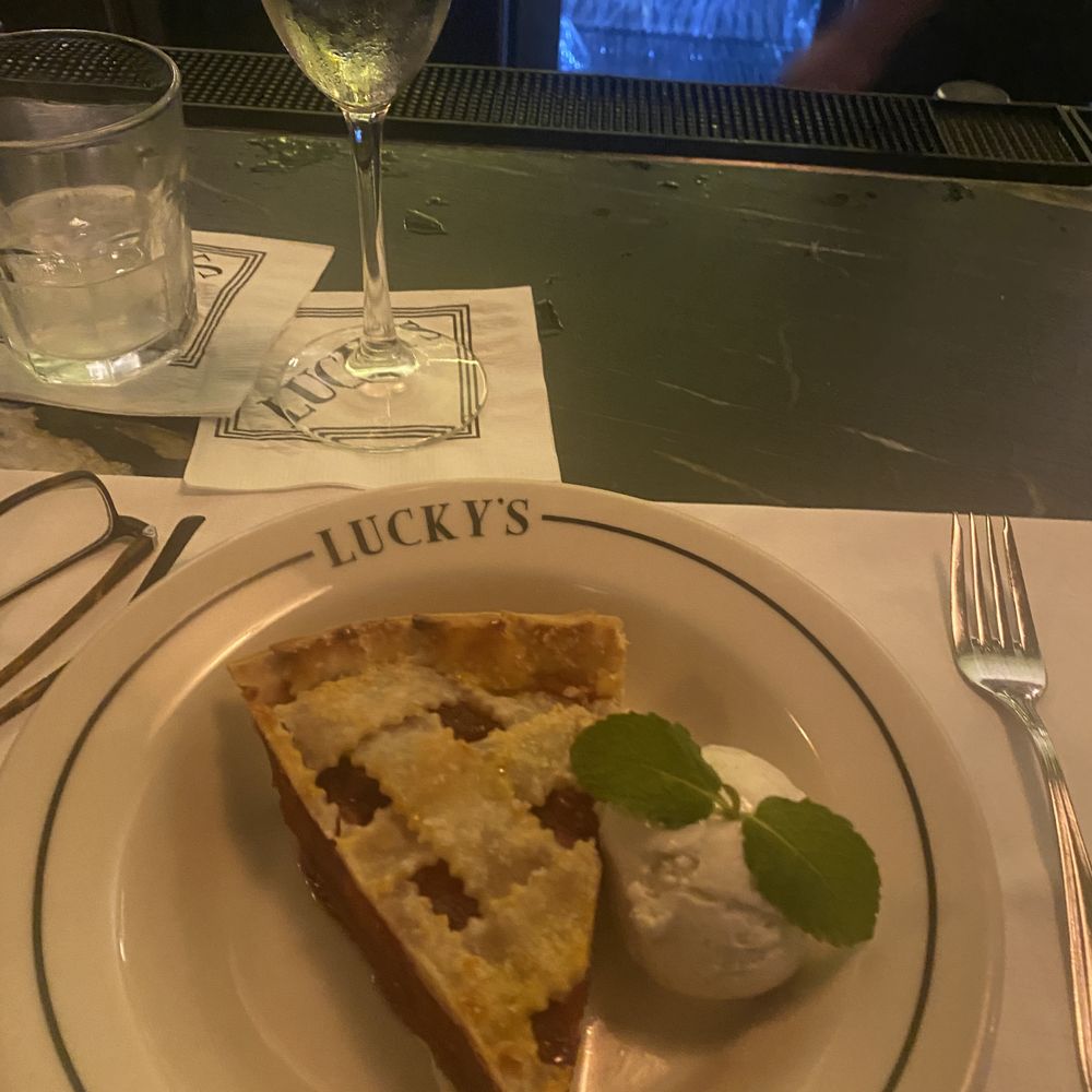 Lucky's - Malibu - Cherry pie, special dessert that day. - Steakhouses Near Me - Malibu, California Lucky's - Malibu - Cherry pie, special dessert that day. - Steakhouses Near Me - Malibu, California
