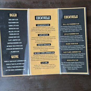 145 Roadhouse - Drink menu - Sports Bars Near Me - Campton, Kentucky