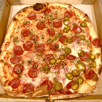 Baci - a pepperoni and olive pizza in a box - Pizza Near Me - New Smyrna Beach, Florida