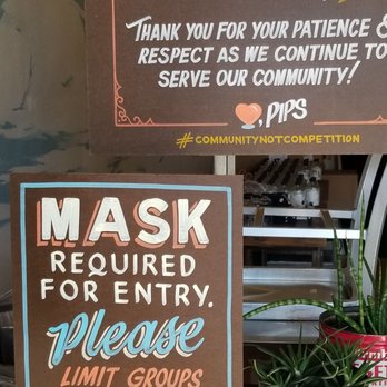Pip's Original Doughnuts & Chai - Always safety first... so nice to provide masks for customers just in case - Coffee & Tea Near Me - Portland, Oregon Pip's Original Doughnuts & Chai - Always safety first... so nice to provide masks for customers just in case - Coffee & Tea Near Me - Portland, Oregon