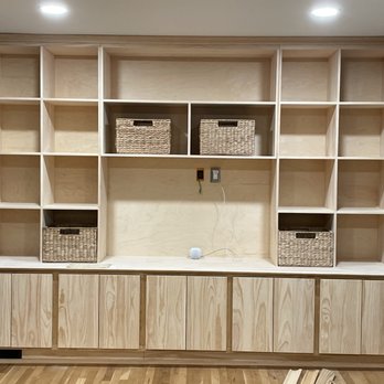 Timeless Remodeling - Custom built-in bookshelf by Timeless Remodeling of South Plainfield, NJ. - General Contractors Near Me