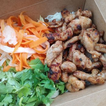 Banh Mi Girl - Grilled Chicken Vermicelli, before mixing. $14.98. - Sandwiches Near Me - Ottawa, Ontario