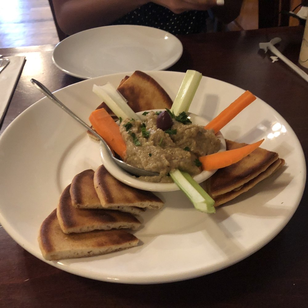 Samos Restaurant - Eggplant appetizer - Greek Near Me - Baltimore, Maryland