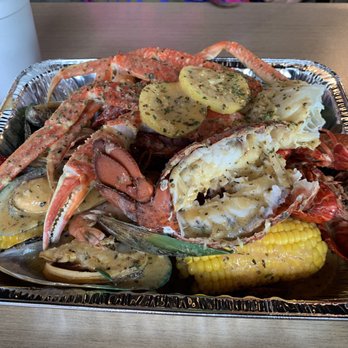 Ugly Crab - Super Seafood Combo comes with two of these trays for $108 plus tax - Seafood Near Me - Avon, Indiana