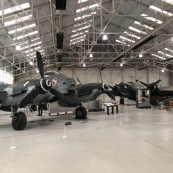 Royal Air Force Museum - Pair of rares, an me-410 and wellington bomber....each one of TWO left in existance