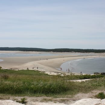 Popham Beach State Park - View from the big rock island thing, back onto the sandbar at low (going to high) tide. Gorgeous! - Beaches Near Me - Phippsburg, Maine Popham Beach State Park - View from the big rock island thing, back onto the sandbar at low (going to high) tide. Gorgeous! - Beaches Near Me - Phippsburg, Maine