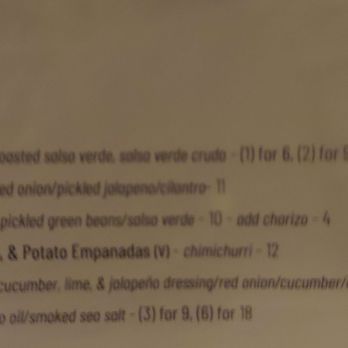 Quemar - Menu 1.23 - Latin American Near Me - Virginia Beach, Virginia