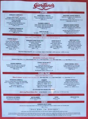 Menu photo 3 Giordano's West Des Moines, IA