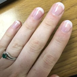 Gel manicure w/ American style polish