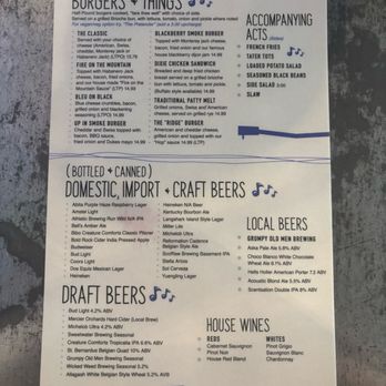 Misty Mountain Hops - Menu - Bars Near Me - Blue Ridge, Georgia