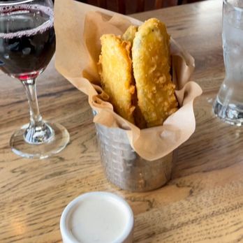 Northern Maine Brewing - Fried pickles and house red - Breweries Near Me - Caribou, Maine Northern Maine Brewing - Fried pickles and house red - Breweries Near Me - Caribou, Maine