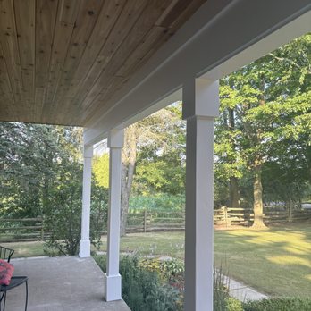 Chaney Home & Building Solutions - Farmhouse porch post and ceiling renovation after - Handyman Near Me Chaney Home & Building Solutions - Farmhouse porch post and ceiling renovation after - Handyman Near Me