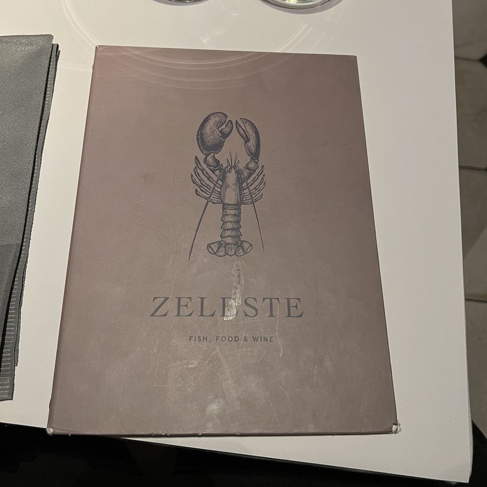 Restaurant Zeleste - Menu cover, to remind us where we dined! - Danish Near Me - Copenhagen, 84 Restaurant Zeleste - Menu cover, to remind us where we dined! - Danish Near Me - Copenhagen, 84