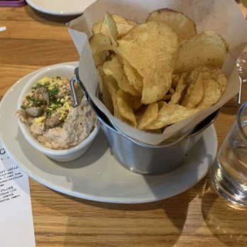 Whiskey Cake - Crab dip and chips - New American Near Me - San Antonio, Texas Whiskey Cake - Crab dip and chips - New American Near Me - San Antonio, Texas