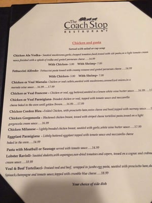 Menu photo 3 Coach Stop Hartland, CT