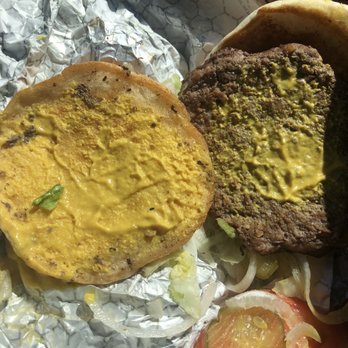 Braum's - Hamburger with what seemed like the whole jar of mustard!! - Fast Food Near Me - Keller, Texas