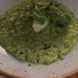 Palms Bar and Grill - Pea and mint risotto!
