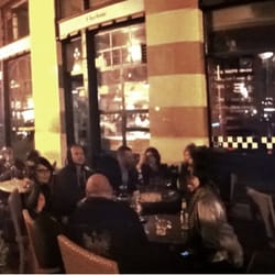 Chillaxing with DJ, drinks, nice people, and nicer environment ;)