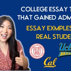 College and Career Champion - Watch our YouTube video about essay examples that gained admittance to top universities: 
https://youtu.be/Kn-fulwKKBY