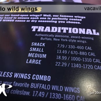 Buffalo Wild Wings - Traditional wings (i.e. - With bones) I'm all about tradition... - Big Aloha! - Chicken Wings Near Me - Vacaville, California Buffalo Wild Wings - Traditional wings (i.e. - With bones) I'm all about tradition... - Big Aloha! - Chicken Wings Near Me - Vacaville, California