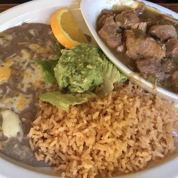Avila's El Ranchito - Chile Verde. Tasty - Mexican Near Me - Orange, California