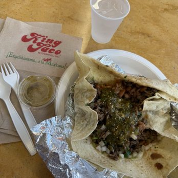 King Taco - Combination burrito - Mexican Near Me - Pasadena, California