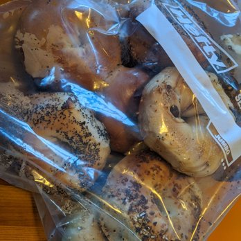 Best Bagels - A dozen bagels quickly put into a plastic bag after delivery. Excellent taste and texture! - Bakeries Near Me - Great Neck, New York Best Bagels - A dozen bagels quickly put into a plastic bag after delivery. Excellent taste and texture! - Bakeries Near Me - Great Neck, New York