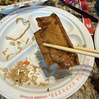 Panda Express - Too dry chow mien. Uncut tofu. For me. - Chinese Near Me - Lebec, California