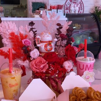Ume Tea - Passion Fruit & Watermelon Green Tea Mango Pomelo Sago Takoyaki Curly Fries - Bubble Tea Near Me - San Jose, California Ume Tea - Passion Fruit & Watermelon Green Tea Mango Pomelo Sago Takoyaki Curly Fries - Bubble Tea Near Me - San Jose, California