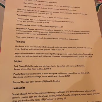 Mezcal - The back side of the menu - Mexican Near Me - Denver, Colorado Mezcal - The back side of the menu - Mexican Near Me - Denver, Colorado