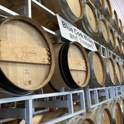 Blue Cork Winery and Vineyard - Wine barrels