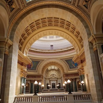 Wisconsin State Capitol - An archway on the second floor of the Rotunda - Landmarks & Historical Buildings Near Me - Madison, Wisconsin