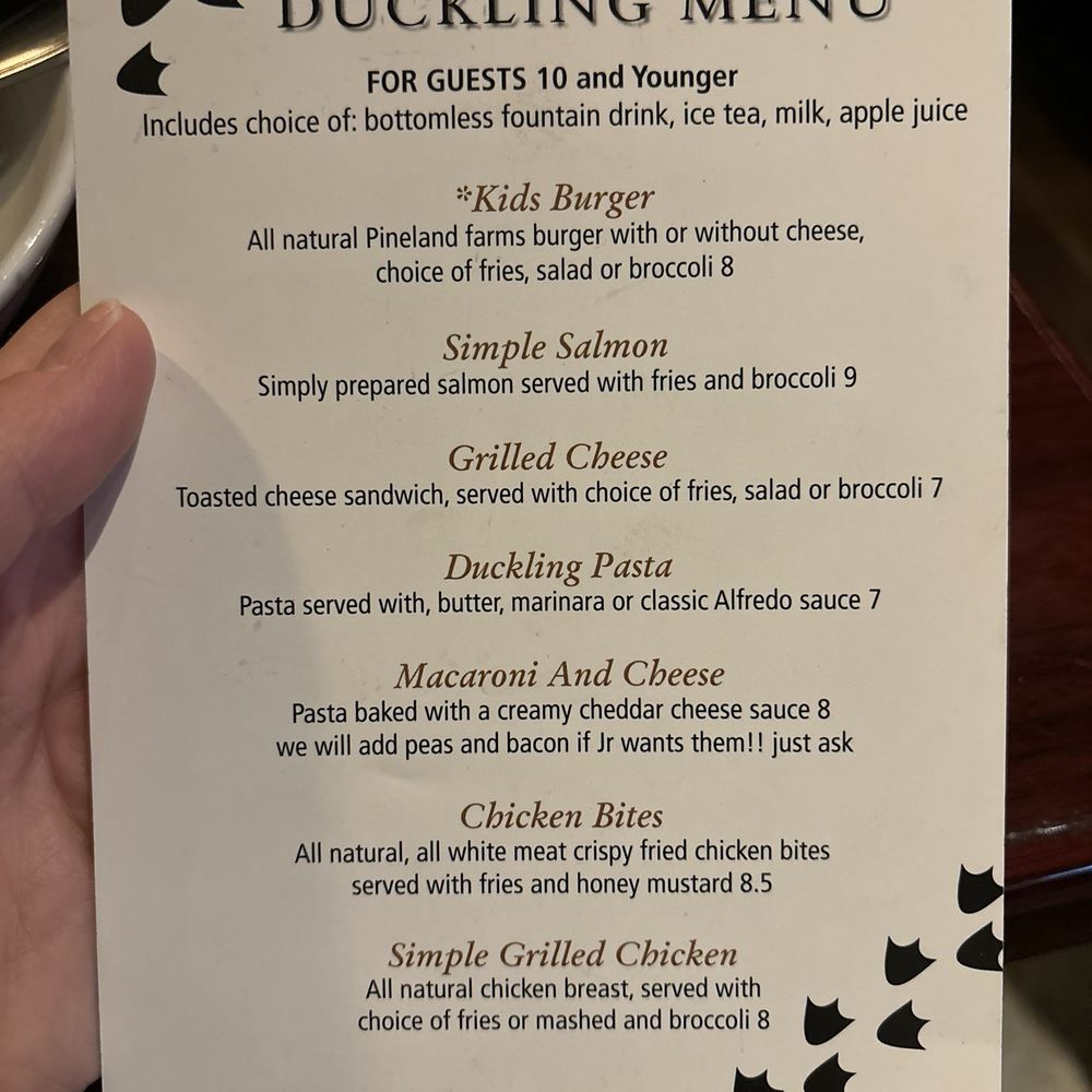 Sitting Duck Tavern - Duckling Menu - Bars Near Me - Trumbull, Connecticut