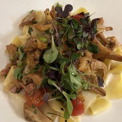 Bandnudeln mit Pfifferlingen