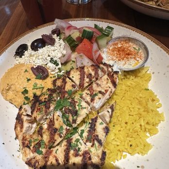 Lazy Dog Restaurant & Bar - Mediterranean Chicken Bowl - New American Near Me - Houston, Texas Lazy Dog Restaurant & Bar - Mediterranean Chicken Bowl - New American Near Me - Houston, Texas