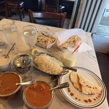 India's Grill - Chicken Tikka Masala, Lamb Curry, basmati rice, papdam, Garlic Naan, Raita and mango lassi! - Indian Near Me - Los Angeles, California
