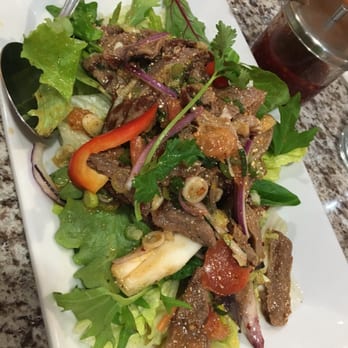 Thai House Express - Spicy beef salad - Thai Near Me - Monterey Park, California