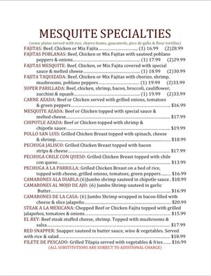 Menu photo 3 Mesquite Mexican Grill Sealy, TX Menu photo 3 Mesquite Mexican Grill Sealy, TX