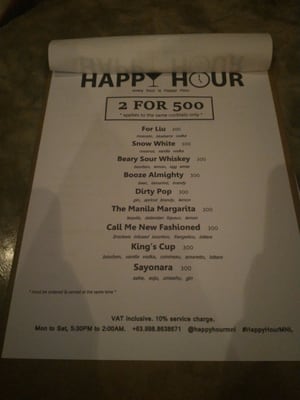 Menu photo 2 Happy Hour Pasig, NCR