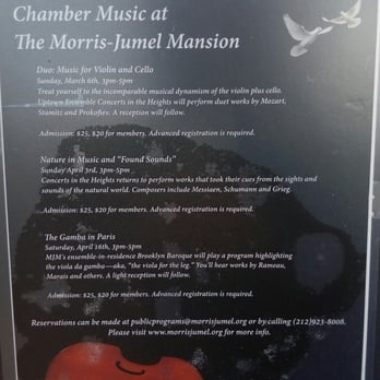 Morris-Jumel Mansion - Spring 2016 music events - Museums Near Me - New York, New York Morris-Jumel Mansion - Spring 2016 music events - Museums Near Me - New York, New York