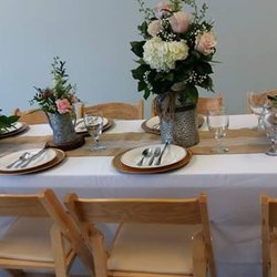 Georgia Party Rental - rustic table settings